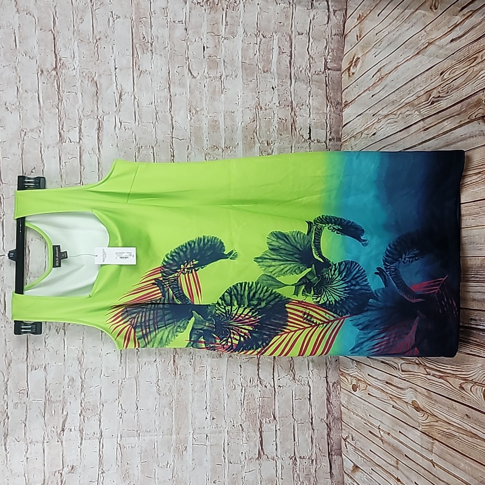 Bold elements tropical ombre dress small new nwt